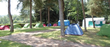 Camping les Pinasses is een natuurcamping aan de voet van de prachtige beboste bergen van de Vogezen waar u kunt wandelen en vissen. Met verwarmd zwembad!