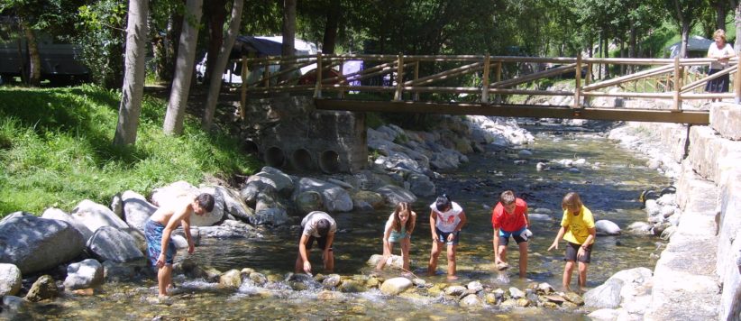 Camping Sol i Neu in Espot ist ein Charme Camping mit Schwimmbad in Lerida, Katalonien am Wald.