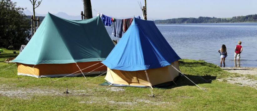 Camping Stein in Bad Endorf ist ein Charme Camping in Bayern am ein fluss.