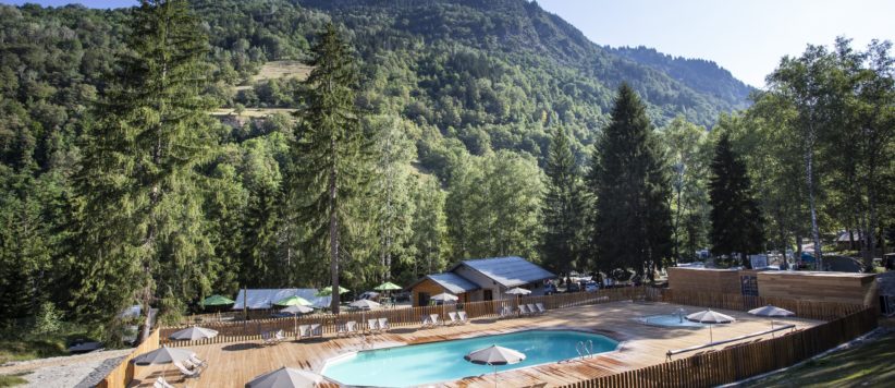 Prachtige camping met zwembad voor een heerlijke vakantie in de Franse bergen aan de poort van het Nationaal Park Vanoise.
