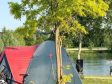 Camping Sonnenland tent bij het meer