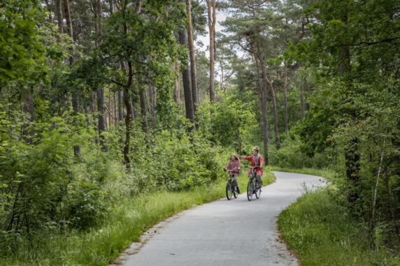 Roompot Park Eksel fietsers in het bos