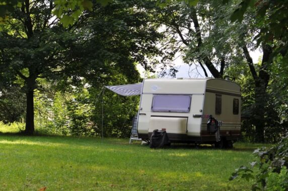 Caravan op camping Finsterhof