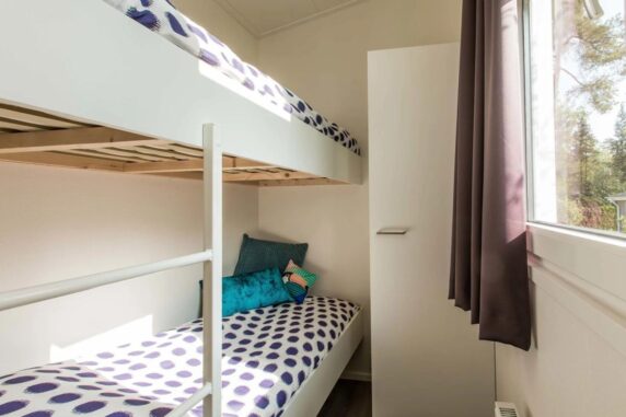 Duinlodge Noordwijk slaapkamer 3 met stapelbed