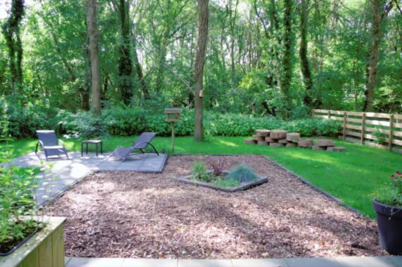 Tiny House in Hoogersmilde tuin